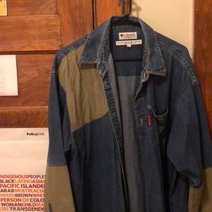 Vintage Columbia Denim Collared Shirt